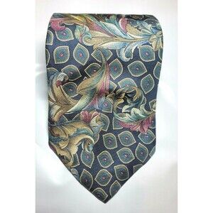 Bill Blass Neck Tie Men Multi Color 100% Silk 56" x 4"
